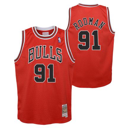 Kids M&N Chicago Bulls Swingman Jersey Dennis Rodman - Image 3