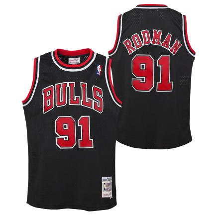 Kids M&N Chicago Bulls Swingman Jersey Dennis Rodman - Image 3