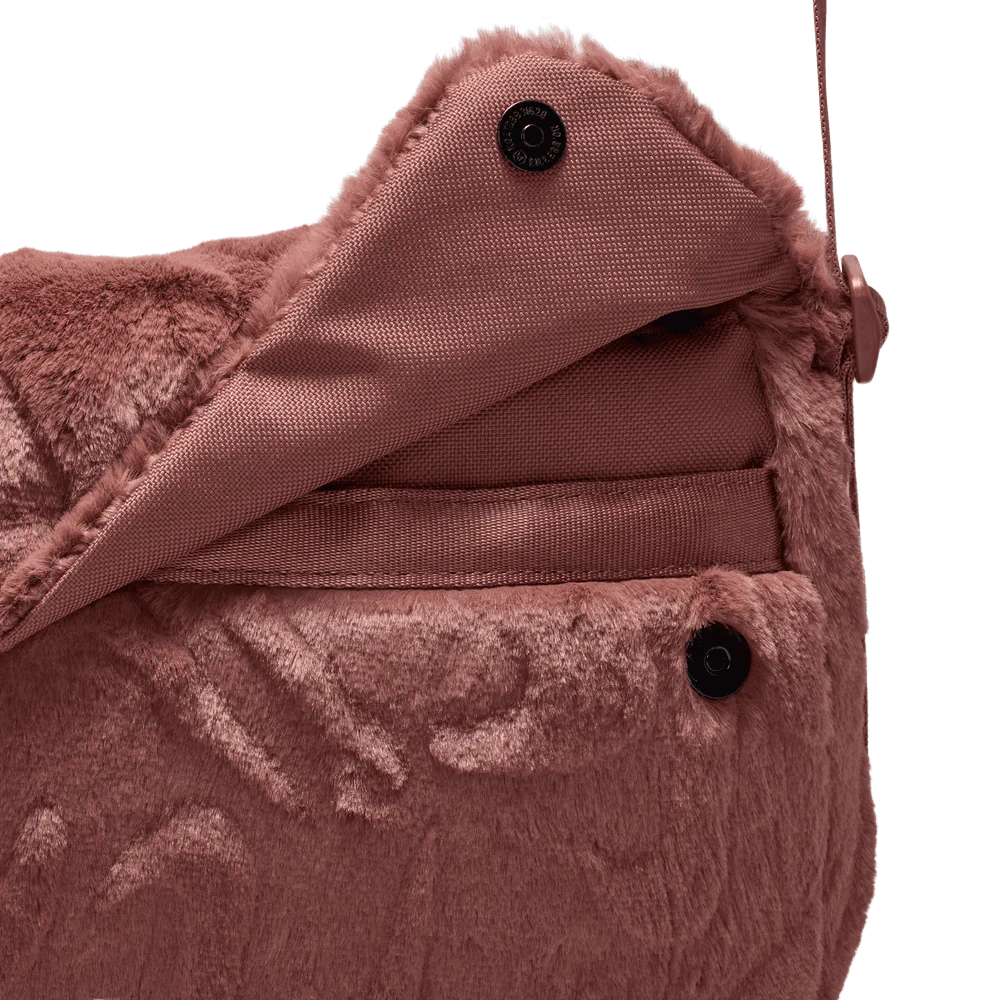 Wmns Nike Sportswear Futura 365 Faux Fur Crossbody Bag 'Red Sepia' - Image 5